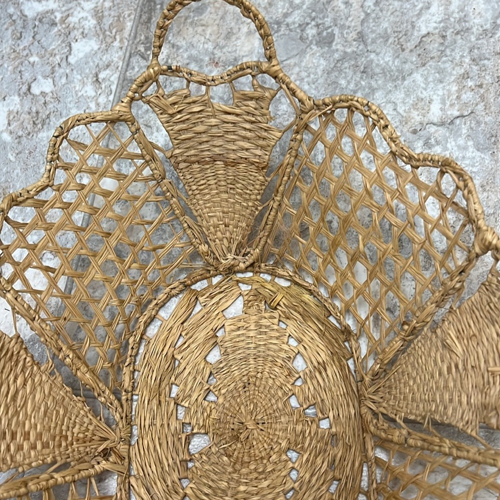 Handmade Woven Basket Made In Italy. With Two Handles. - Picture 9 of 16